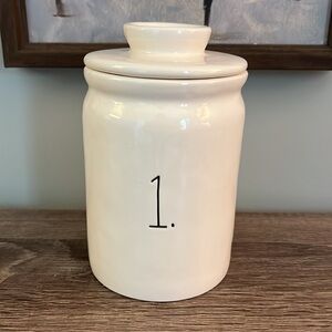 NEW! Rae Dunn #1 Kitchen Canister